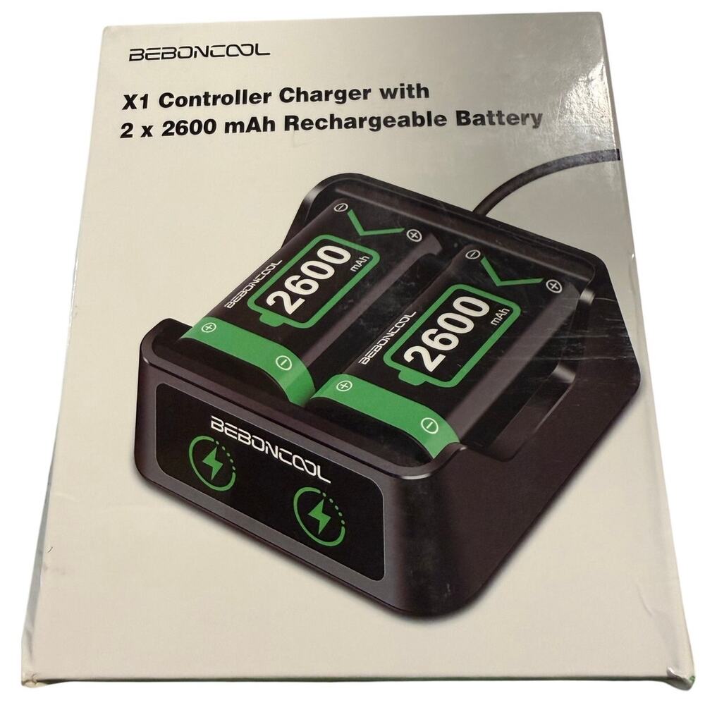 Beboncool 2 x2600mAh Rechargeable Battery, Xbox Series Controller, NWT